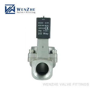 1 \ "Roestvrijstalen Pilotbediende Membraanmagneetventiel <span class=keywords><strong>2</strong></span> \" Normaal Gesloten 220V Ac/12V 40Mm Solenoïde Voor Gasmedia - Product Image 5
