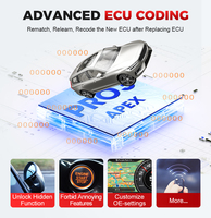 Para LAUNCH X431 Pro3 Apex Auto Scanner Diagnostic Vehicle Equipment para Camry Q5 Corolla X3 2 años de actualización gratuita