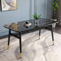 Table à manger en pierre frittée de 12 mm |   Convient aux restaurants, cafés, appartements et locations |   Plateau de table vendu séparément et personnalisable