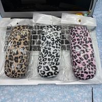 Étui à lunettes polyvalent de luxe léopard Everglint Factory en gros – Boîte en étain élégante et simple pour rangement