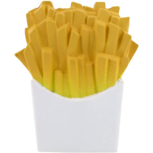Balles anti-stress amusantes en forme de frites jaunes, avec logo personnalisé, en mousse souple, jouet à presser, cadeau promotionnel, décoration de bureau et de maison - Product Image 1