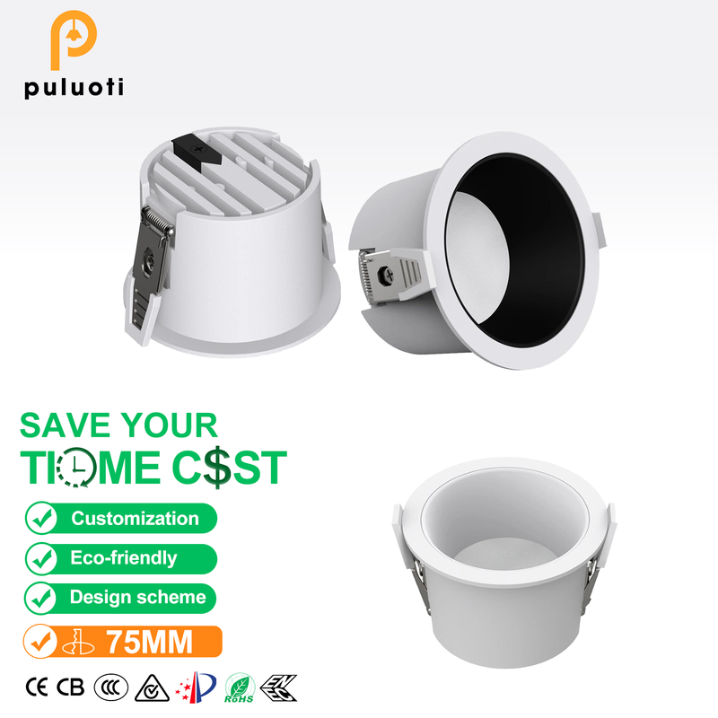 Recessed Trimless Downlight with 7W 9W