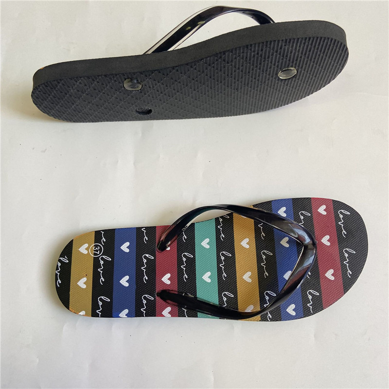 Cheap Wholesale Slippers Women Non-slip PE Filp Flips for Men Printing Flip-flops