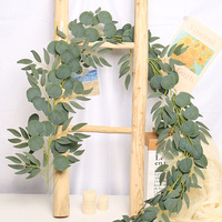 Vigne de lierre artificielle en rotin feuille de saule, idéale pour la décoration de mariages, Thanksgiving, Noël, et les plafonds intérieurs du salon – Meilleure vente