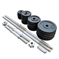 Ensemble de gymnastique haltères sans peinture haltérophilie réglable Fitness haltère réglable 10kg Alter Gym Fitness