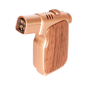 Nuevo artículo, encendedor a prueba de viento con forma de pistola recargable, logotipo personalizado, encendedores clásicos potentes de cuatro llamas para cigarros - Product Image 5