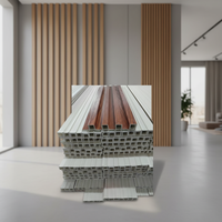 Panneau mural WPC moderne, imperméable, ignifuge et insonorisé pour usage extérieur dans le salon, la cuisine, l'hôtel, l'école, l'atelier