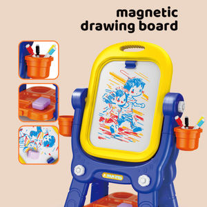 Papan gambar <span class=keywords><strong>2</strong></span> in 1 3d anak-anak, papan gambar stereoskopik membawa kursi mainan permainan pendidikan papan lukis anak - Product Image 2