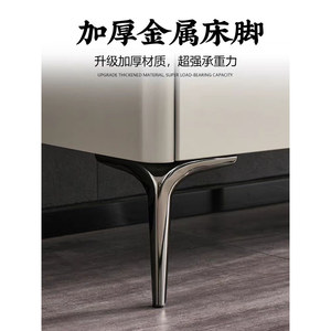 Pieds de lit en métal épaissi avec supports d'angle, pieds de support robustes pour cadre de lit - Product Image 4