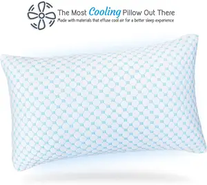 Foam Neck Pillow Hot Sleeper Favorite Relief Pressure Double Sided Bamboo Shredded Cooling Memory Foam Pillow With Cooling Gel
