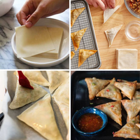 Machine à fabriquer des peaux de samosas 50-150 mm, presse à pâte personnalisée pour les snack-bars, la restauration, les cuisines et les petites entreprises alimentaires