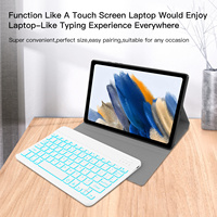 Casing Keyboard untuk Samsung Galaxy Tab A8, casing 10.5 inci 2024 Model (sm-x200/x205/x207)