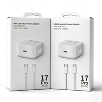 Chargeur USB-C 40W PD pour iPhone, adaptateur d'alimentation dynamique 40W/60W max pour iPhone, chargeur 40W, adaptateur USB-C EU US UK