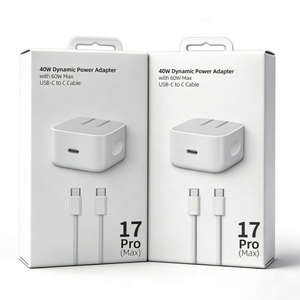 40W PD Type <b>C</b> Charger for iPhone 40W Dynamic 60W Max Power <b>Adapter</b> for iPhone Charger 40W chargeur EU US UK <b>USB</b>-<b>C</b> <b>Adapter</b> - Product Image 1