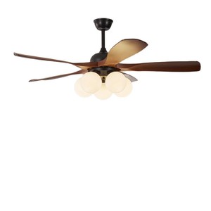 Ventilateur de plafond vintage avec commande vocale, lustre de restaurant, table à manger rétro américaine, corps du ventilateur - Product Image 5