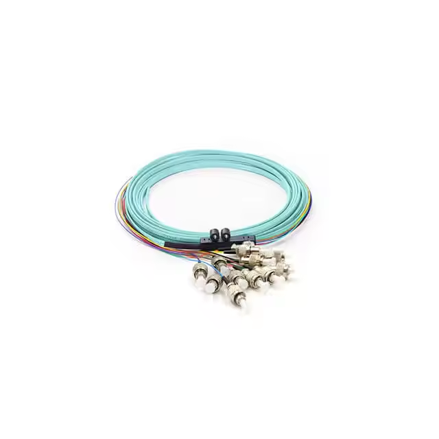 4 6 8 12 Core 0.9mm Ribbon Fan-Out Fiber Optic Pigtail FC/SC/APC Connectors LSZH Jacket Bare Copper Conductor for FTTH/FTTB/FTTX