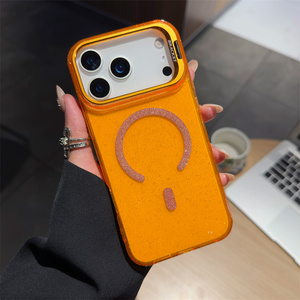 Coque magnétique transparente CHAOYIDIAN avec paillettes et support d'objectif pour <span class=keywords><strong>iPhone</strong></span> 17, 16, 15, 14, 13 Pro Max, compatible avec la recharge sans fil - Product Image 6