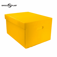 Boîte de rangement en plastique polypropylène boîte d'emballage caisse en plastique PP boîte pliable pour entrepôt de stockage