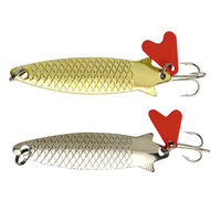 Yousya Ensemble d'hameçons à trois branches en métal, motif écailles de poisson bionique, avec paillettes pour leurres vivants, pour la pêche au crappie et au bar