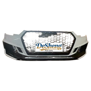 Matériel PP de haute qualité, pour <span class=keywords><strong>Audi</strong></span> A4, <span class=keywords><strong>S4</strong></span>, mise à niveau vers kit carrosserie RS4, pare-chocs avant, phares, calandre, spoiler avant. Facile à installer. - Product Image 3