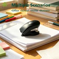 Mini Agrafeuse Portable en Plastique pour Agrafes 24/6 et 26/6, Agrafeuse de Bureau Compacte pour Étudiants, Écoles et Bureaux, Personnalisable avec Logo