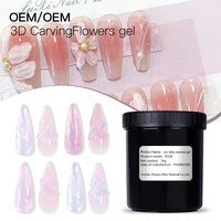 Fournitures pour ongles, peinture de salon, art des ongles, vente en gros d'usine, gel de modelage 3D, gel constructeur, création de vernis à ongles, gelée de couleur, ensemble de couleurs