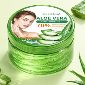 Gel Hidratante Personalizado OEM con 70% de Aloe Vera para Después del Sol, Calmante e Hidratante para Rostro y Cuerpo GREENLEM - Product Image 2