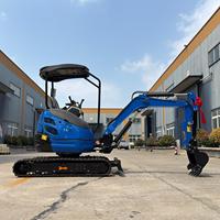 Mini-excavatrice de 2 tonnes, excavatrice compacte, moteur Kubota, EPA Euro 5 avec pince à griffes pour utilisation agricole, prête à être expédiée