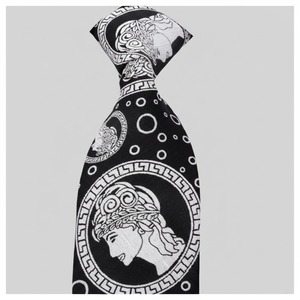 Medusa Necktie <b>Set</b> with Pocket square Neck <b>Tie</b>, <b>Tie</b>, Silk Necktie, Necktie Label, Corbata, Krawatte, Schlips - Product Image 2