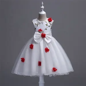 Gaun putri bayi perempuan, dress pesta pernikahan musim panas gaya baru untuk anak-anak