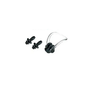 Clip nasal ovale et <span class=keywords><strong>bouchons</strong></span> <span class=keywords><strong>d</strong></span>'<span class=keywords><strong>oreilles</strong></span> de style balle en silicone pour adultes, accessoires de natation et de fitness étanches pour le sport - Product Image 3