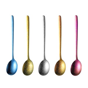 Cuchara de Titanio Puro de Mango Largo, Diseño Minimalista, Acabado Pulido Ligero, para Uso Doméstico y Infantil, para Comer Postres - Product Image 5