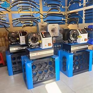 Paling praktis Crimping 6-51mm sepenuhnya otomatis 1/4 sampai 2 inci 220v 380v 1 fase 3 fase 13 mati selang mesin Crimping produsen - Product Image 3