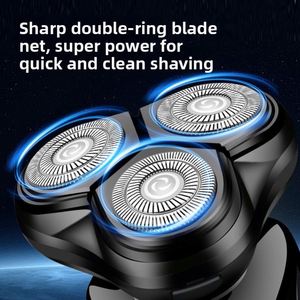 Pearl Max <b>Electric</b> <b>Shaver</b> for Men Multifunctional All-in-One Floating <b>Shaver</b> with LED Digital Display and Rotating 3-Blade - Product Image 2