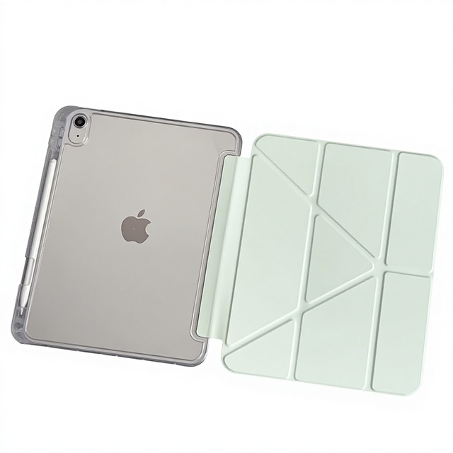 Y-Degree iPad Series 97/102/109 11-Inch Protective Case with Drop-Resistant Design Transparent Side-Stick Pen Slot TPU Material
