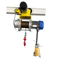 Mini palan électrique à câble métallique 1 tonne 4 voies palan électrique conjoint avec chariot