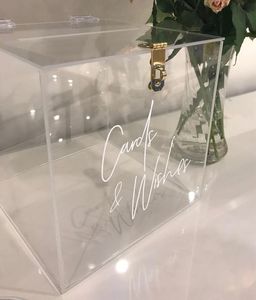 Kích thước tùy chỉnh của tôi có nhu cầu cũng Hộp lễ hội sử dụng <span class=keywords><strong>Acrylic</strong></span> đám cưới Frosting trang trí tên thẻ hộp - Product Image 3