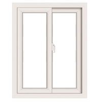 Ventanas de PVC con Marco de Aleación de Aluminio Posmoderno Personalizado HC, Pantalla de Acero Inoxidable, Apertura Deslizante, Resistentes al Viento, para Cocina Exterior y Hogar