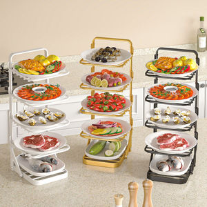 Estante de Almacenamiento Plegable para Cocina, Bandeja Multiusos de 5 Niveles para Preparación de Alimentos, Organización para Verduras, Carne y Pescado - Product Image 1