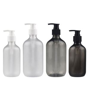 300ml 500ml 10oz 16oz Cosmetic Packaging Container for Skin Care Serum Lotion Body Wash Shower Gel <b>Shampoo</b> Pet Use Plastic Pump - Product Image 1