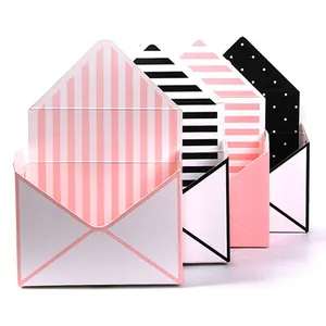 Caixa de embalagem para envelopes, caixa de embalagem de flores de alta qualidade com design de envelope
