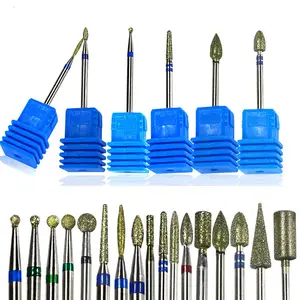 Diamond Nail Drill Bit Electric Milling Nail Cutter Electric Burr Drill Bits for Manicure Pedicure