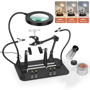 Abrazadera de soldadura ajustable, marco de soporte de PCB <span class=keywords><strong>para</strong></span> placa de circuito, herramienta de reparación de soldadura de placa base, rotación de 360 grados - Product Image 1