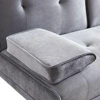 Sofá cama de esquina de cuero de fácil montaje, sofá cama de futón convertible, sofá cama plegable de esquina