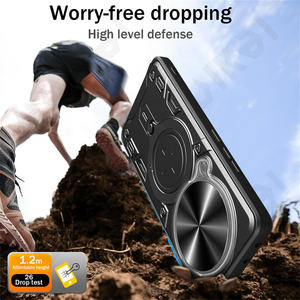 Étui pour Xiaomi <span class=keywords><strong>Redmi</strong></span> A7 <span class=keywords><strong>Pro</strong></span> avec protection magnétique coulissante pour l'appareil photo, anneau de protection, support 360°, <span class=keywords><strong>coque</strong></span> pour Poco X8 <span class=keywords><strong>Pro</strong></span> Max <span class=keywords><strong>5G</strong></span>, Funda RM Turbo 5 MAX <span class=keywords><strong>5G</strong></span> - Product Image 6