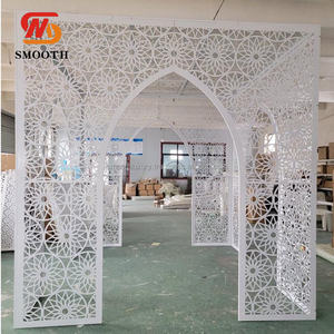 Venta al por mayor precio de fábrica moderno de Metal boda Mandap Stand nueva llegada Chuppah Props para evento decoración de bodas - Product Image 4
