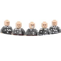 JGTH077-81 Missile Bear Berlin Hall Fame Series German Soldier Officer Assembly Commander General UV Building Military Toy