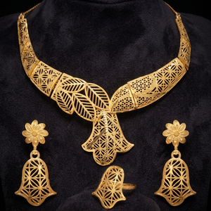 Collar tradicional Chapado en oro de cobre y latón Chapado en Oro, regalo de boda para ocasión especial religiosa ortodoxa para mujer - Product Image 2