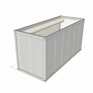 <span class=keywords><strong>Casa</strong></span> Contenedor Expandible de Acero Prefabricada, Moderna y Personalizada, de Montaje Rápido, Modular, Portátil, para Exteriores, Tipo Garaje - Product Image 5
