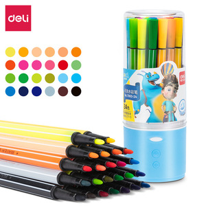 Bolígrafos de acuarela Deli, 24 colores, lavables, para pintura artística de jardín de infantes - Product Image 5
